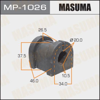 Купити MP-1026 Masuma Втулки стабілізатора Mitsubishi ASX 2.2 Di-D 4WD