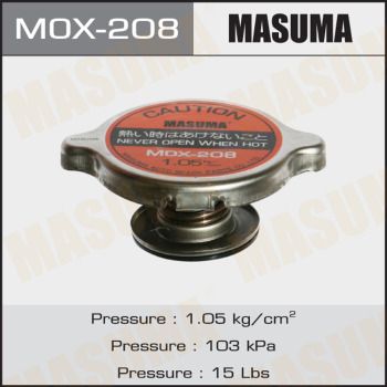 Купити MOX-208 Masuma - КРЫШКA РАДІАТОРА МАСЛОЗАЛИВ 1.05