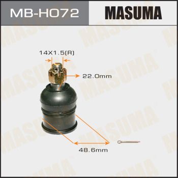 Купити MB-H072 Masuma Шарова опора Аккорд (2.0, 2.2, 2.4)