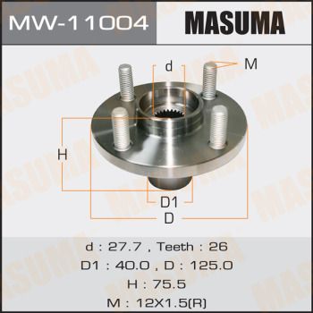 Купити MW-11004 Masuma Підшипник маточини  Corolla (120, 140, 150)  