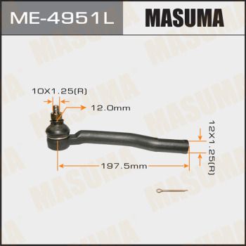 Купити ME-4951L Masuma Рульовий наконечник Micra (1.2, 1.4, 1.5, 1.6)