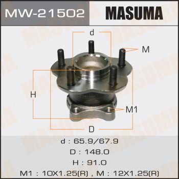 Подшипник ступицы MW-21502 Masuma –  фото 1