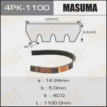 Купить 4PK-1100 Masuma Ремень приводной 
