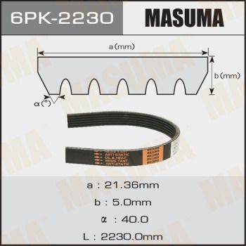 Купити 6PK-2230 Masuma Ремінь приводний  Тундра (4.7, 4.7 4WD)