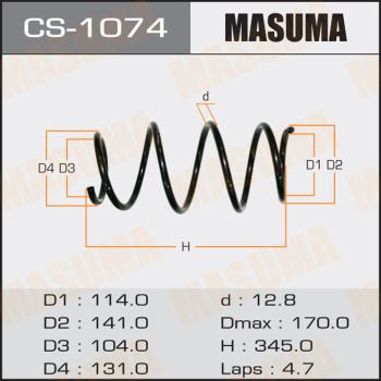 Пружина CS-1074 Masuma –  фото 1