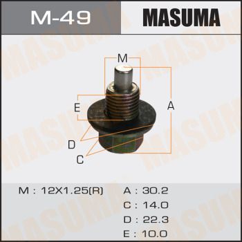 Купить M-49 Masuma Сливная пробка поддона Авенсис Т25 (1.8, 2.0, 2.4)