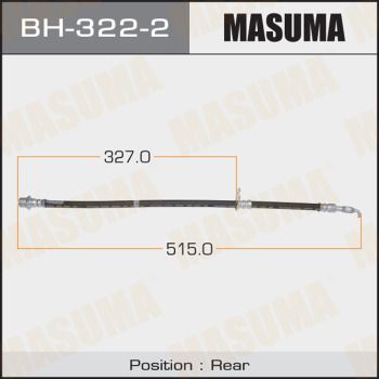 Гальмівний шланг BH-322-2 Masuma фото 1