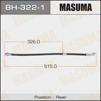 Купити BH-322-1 Masuma Гальмівний шланг