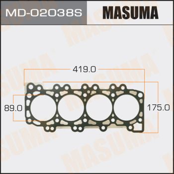 Купити MD-02038S Masuma Прокладка ГБЦ Патфіндер 2.5 dCi 4WD