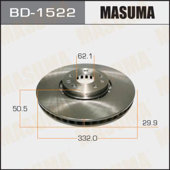 Купить BD-1522 Masuma Тормозные диски Лексус ЖС (250, 300, 350, 430) (2.5, 3.0, 3.5, 4.3, 4.6)
