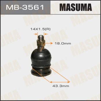 Купить MB-3561 Masuma Шаровая опора Ленд Крузер 90 (3.0 D-4D, 3.0 TD, 3.4 i 24V)