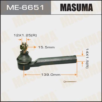 Наконечник рульової ME-6651 Masuma фото 1