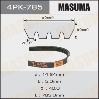 Купить 4PK-785 Masuma Ремень приводной  Интегра 1.8 Type-R