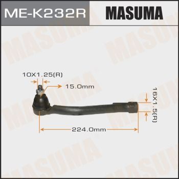 Купить ME-K232R Masuma Рулевой наконечник Соренто (2.2 CRDi 4WD, 2.4 CVVT 4WD)