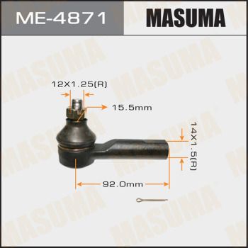 Купить ME-4871 Masuma Рулевой наконечник Almera (N15, N16, V10) (1.5, 1.8, 2.0, 2.2)