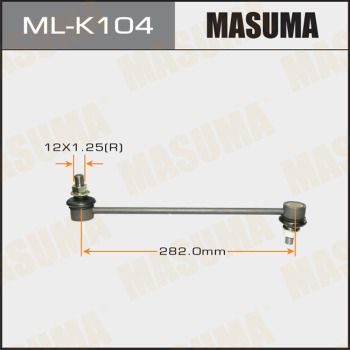 Купить ML-K104 Masuma Стойки стабилизатора Kia Rio (1.4 CVVT, 1.6 CVVT)
