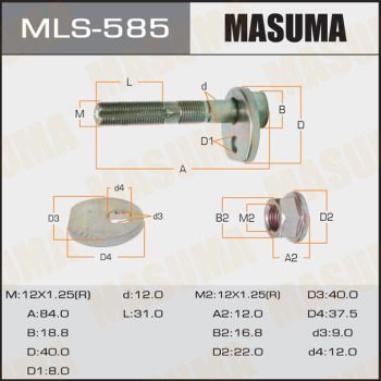 Купить MLS585 Masuma - Болт эксцентрик кт.