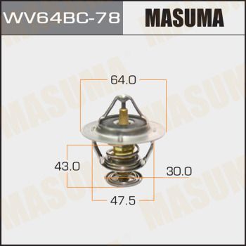 Купити WV64BC-78 Masuma Термостат  Prelude (2.2 16V, 2.2 i 16V Vtec)