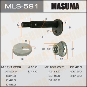Купить MLS591 Masuma - Болт эксцентрик кт. mitsubishi