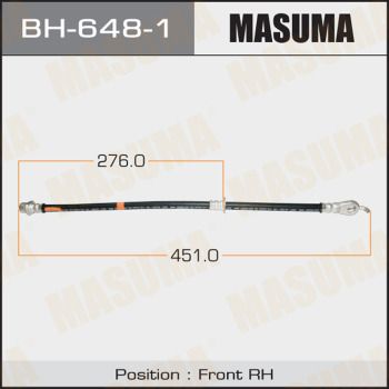 Купить BH-648-1 Masuma Тормозной шланг Camry 50 (2.0, 2.5, 3.5 VVTI)