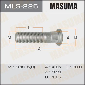 Купить MLS-226 Masuma Болт ступицы Sonata (2.0, 2.4, 2.7, 3.3)