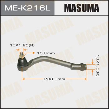 Купити ME-K216L Masuma Рульовий наконечник IX35 (1.6, 1.7, 2.0, 2.4)