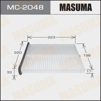 Купити MC-2048 Masuma Салонний фільтр  Mazda 3 BM (1.5, 1.6, 2.0, 2.2)