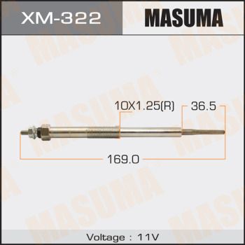 Свічка XM-322 Masuma фото 1