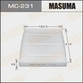 Купити MC-231 Masuma Салонний фільтр 