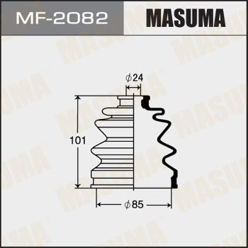 Купити MF-2082 Masuma Пильник ШРУСа Цівік (1.6 16V Vtec, 1.6 VTi 16V)