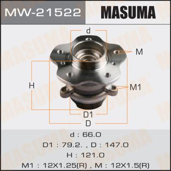 Подшипник ступицы MW-21522 Masuma –  фото 1