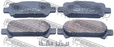 Купить 0801-G10R Febest Тормозные колодки задние Subaru 