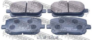 Купить 0101-ZZE130F Febest Тормозные колодки передние Avensis (2.0, 2.4) 