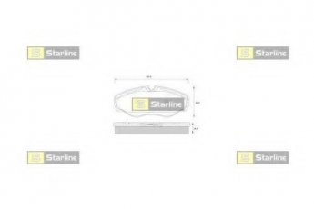 Купить BD S250 StarLine Тормозные колодки  Примастар (1.9, 2.0, 2.5) 
