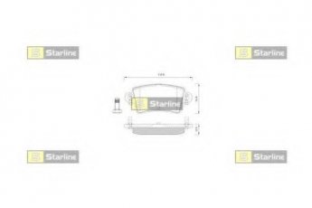 Купить BD S251 StarLine Тормозные колодки  Opel 