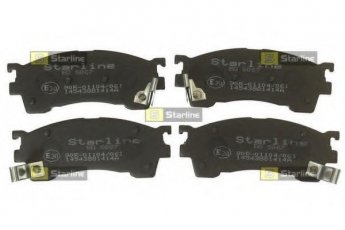 Купить BD S067 StarLine Тормозные колодки передние Fiat с звуковым предупреждением износа