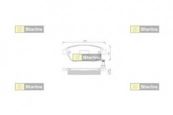 Купить BD S248 StarLine Тормозные колодки  Ситроен С4 (1.4, 1.6, 2.0) 