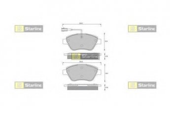 Купить BD S361 StarLine Тормозные колодки  Линеа 1.3 D Multijet 