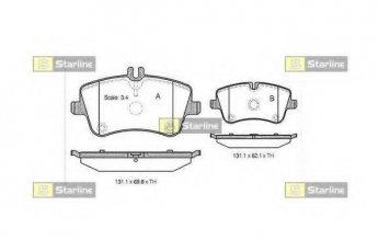 Купить BD S364 StarLine Тормозные колодки передние CL-Class CLC (1.6, 1.8, 2.1) 