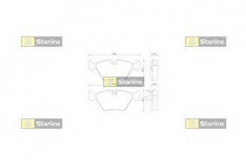 Купить BD S359 StarLine Тормозные колодки BMW E39