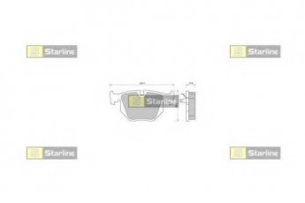 Купить BD S363 StarLine Тормозные колодки  Рендж Ровер 3.0 D 