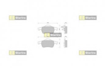 Купити BD S372 StarLine Гальмівні колодки  ХС70 (2.4, 2.5) 