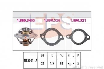 Купить 1.880.228 EPS Термостат  Mazda 323 (BA, BF, BG) (1.1, 1.3, 1.5, 1.6, 1.8)