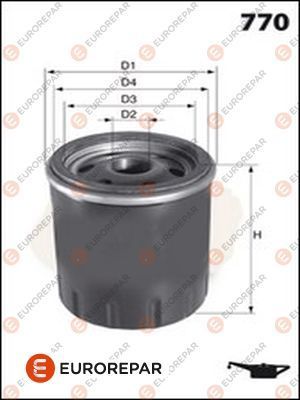 Купити E149203 Eurorepar Масляний фільтр  Зафіра (А, Б) (1.6, 1.8, 2.0)