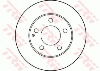 Купить DF2704 TRW Тормозные диски Mazda 626 (1.6, 1.8, 2.0, 2.5)