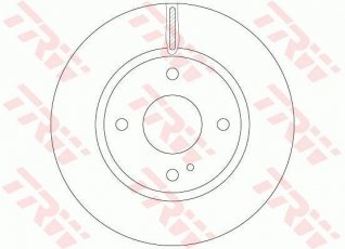 Купить DF6399 TRW Тормозные диски Фиеста 6 (1.0, 1.2, 1.4, 1.5, 1.6)