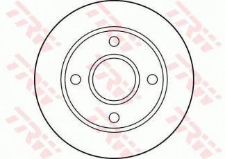Купить DF2752 TRW Тормозные диски Фиеста (3, 4) (1.0, 1.2, 1.3, 1.4, 1.8)