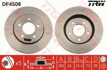 Купити DF4508 TRW Гальмівні диски Крайслер