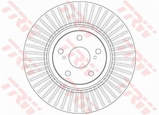 Купить DF6268 TRW Тормозные диски Avensis T27 (2.0 D-4D, 2.2 D-4D)