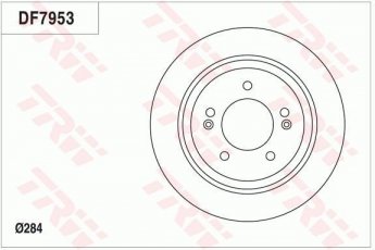 Купить DF7953 TRW Тормозные диски Optima (1.7, 2.0, 2.4)